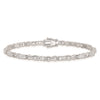 Sterling Silver Rhodium-plated CZ Infinity Bracelet