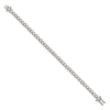 Sterling Silver Rhodium-plated CZ 7 inch Tennis Bracelet