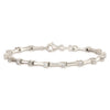 Sterling Silver CZ Fancy Polished Bracelet