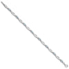 Sterling Silver Rhodium-plated Aquamarine and Diamond Bracelet