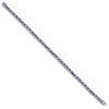 Sterling Silver Rhodium-plated Tanzanite Bracelet