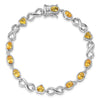 Oval Heart Gemstone Bracelets