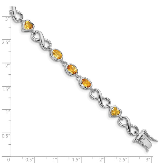 Oval Heart Gemstone Bracelets