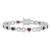 Oval Heart Gemstone Bracelets