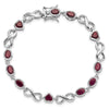 Oval Heart Gemstone Bracelets