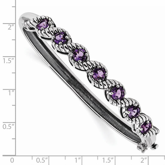 Gemstone Hinged Bangles