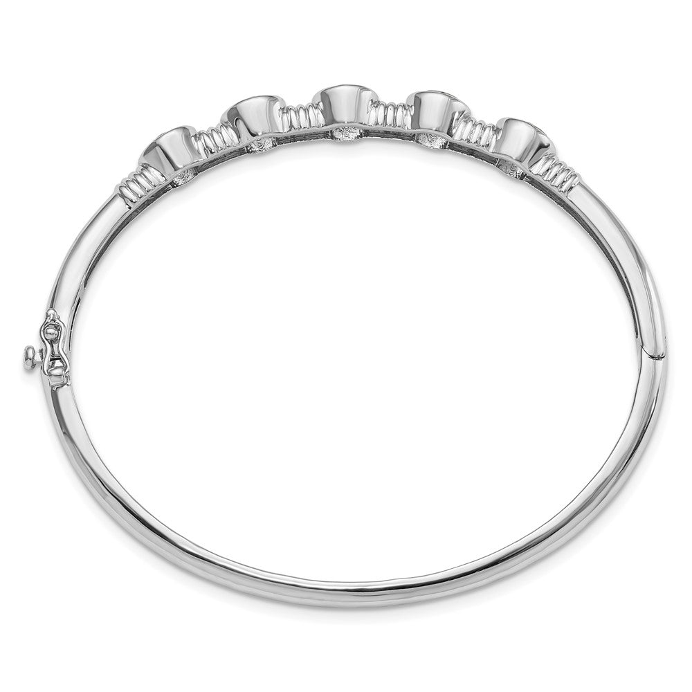 Gemstone Hinged Bangles