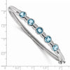 Gemstone Hinged Bangles