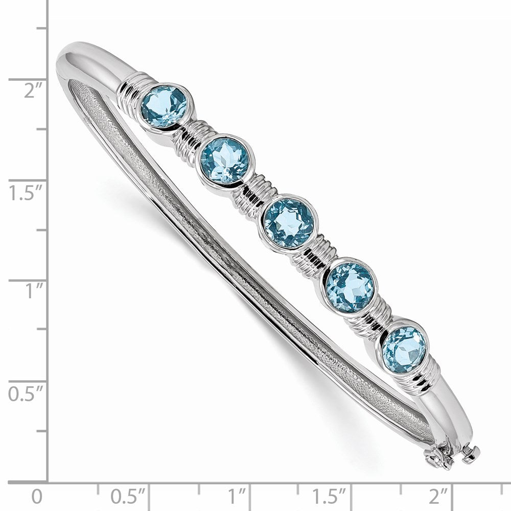 Gemstone Hinged Bangles
