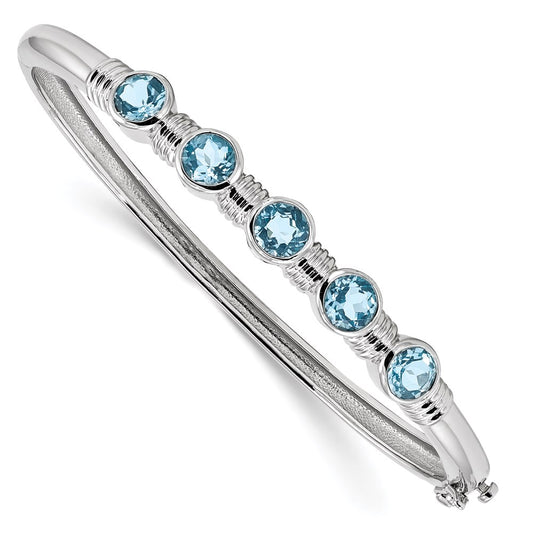 Gemstone Hinged Bangles