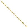 Gemstone Paperclip Chain Bracelets