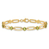 Gemstone Paperclip Chain Bracelets