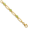 Gemstone Paperclip Chain Bracelets