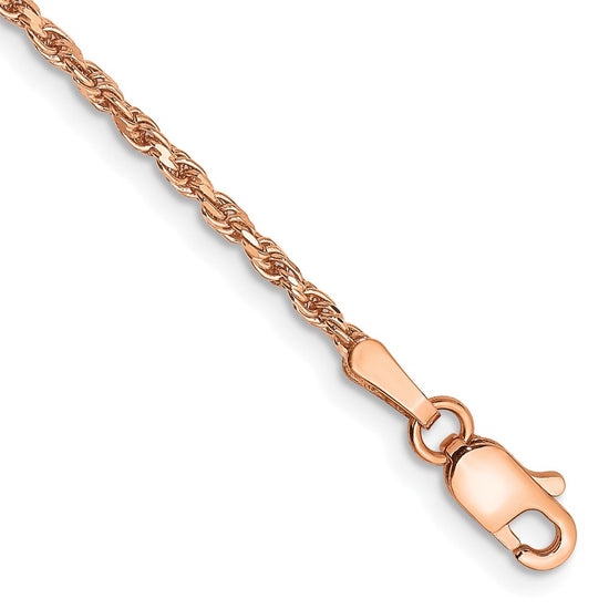 Gold (10K & 14K) Diamond-Cut Machine-Made Rope Chain