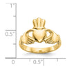 Gold Polished Claddagh Rings