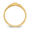 14k Polished Claddagh Ring