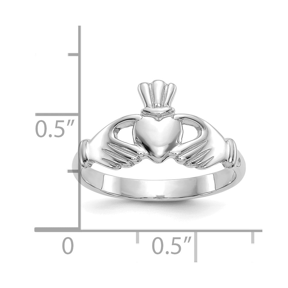 Gold Polished Claddagh Rings