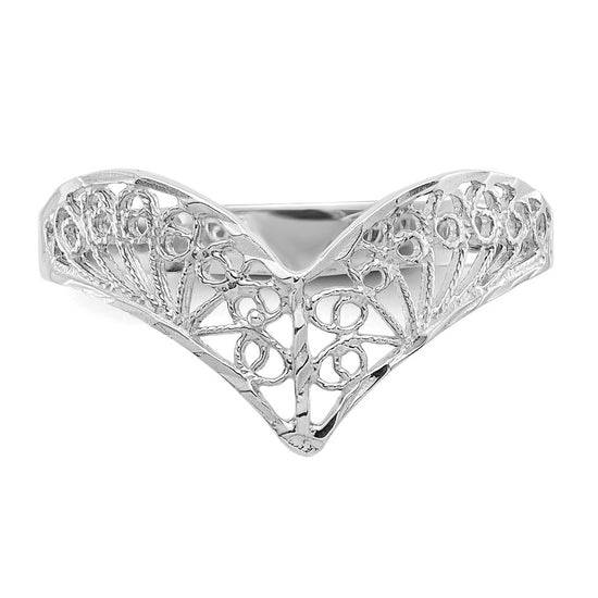 Gold Diamond-cut Filigree Rings