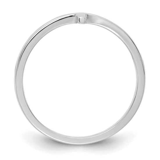 Gold Polished Sideways Cross Rings