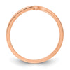 Gold Polished Sideways Cross Rings