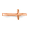 Gold Polished Sideways Cross Rings