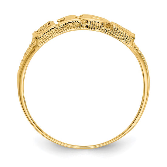 Gold Polished Sweet 15 Rings