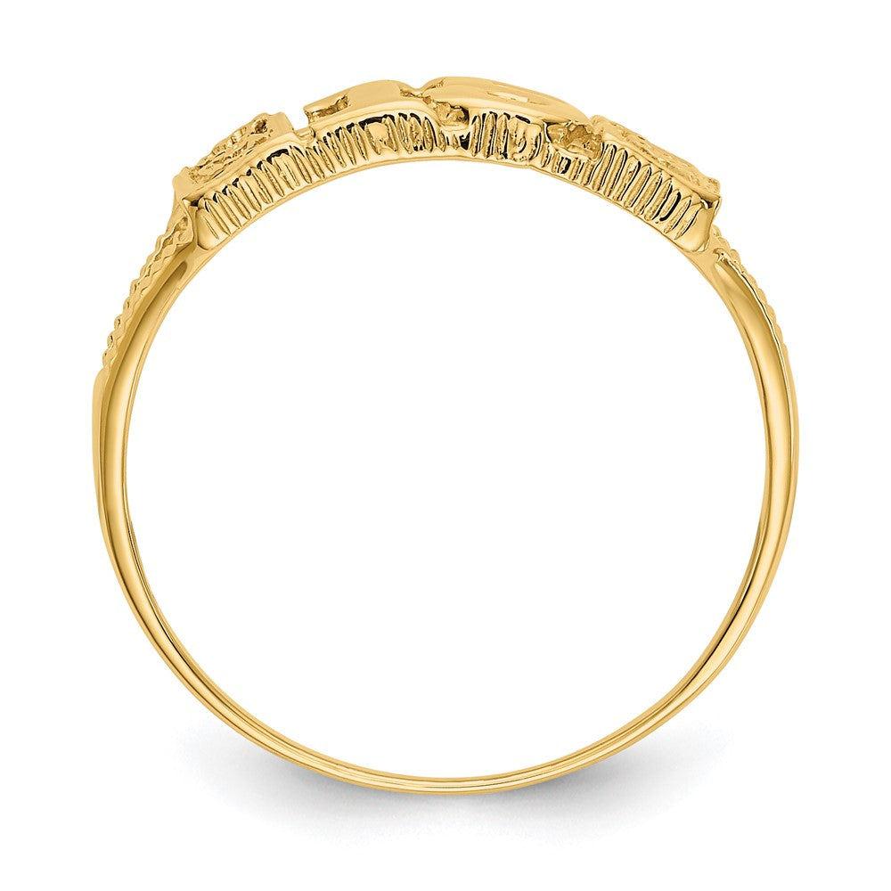 Gold Polished Sweet 15 Rings