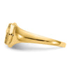 14k Polished Cross Size 4 Baby / Childs Ring