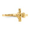 Gold Polished Children's Cross Rings