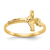 14k Childs Polished Crucifix Ring