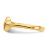 Gold Polished Children's Heart Rings