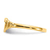 Gold Polished Children's Heart Rings