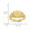 14k Childs Fancy Signet Ring