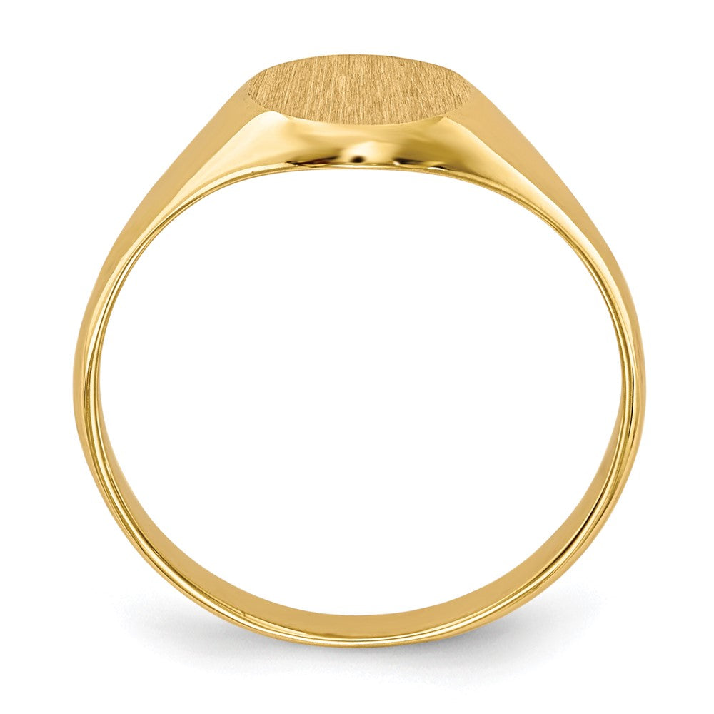 Gold Polished Children's Signet Rings