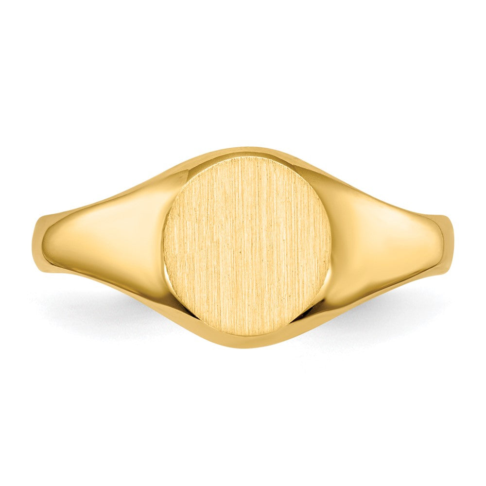 Gold Polished Children's Signet Rings