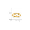 Gold Polished Children's Heart Rings