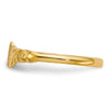 Gold Polished Children's Heart Rings