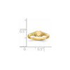 Gold Polished Children's Heart Rings