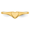Gold Polished Children's Heart Rings
