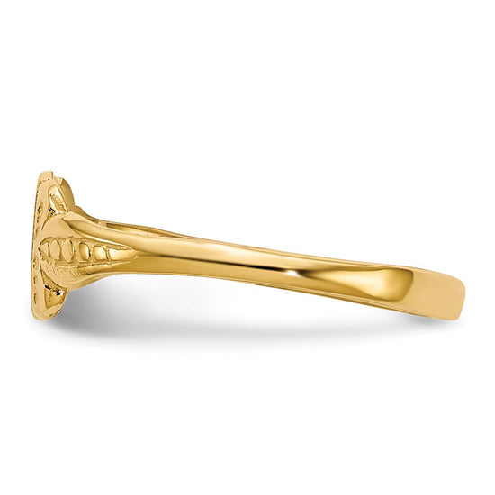 14k Childs Signet Ring