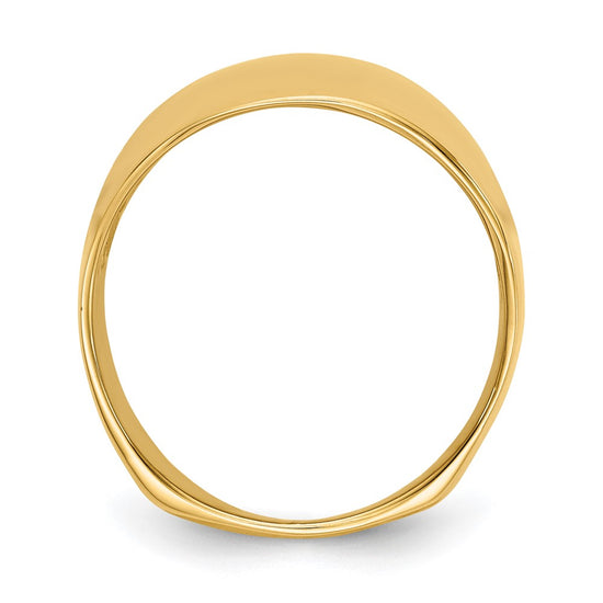 Gold Polished Dome Rings