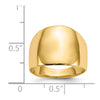 Gold Polished Dome Rings
