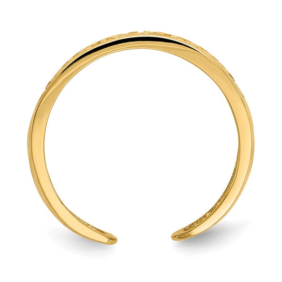 14k Greek Key Toe Ring