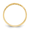 Gold Polished Heart Rings