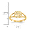 14k Polished Angel Ring