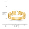 Gold Polished Mom Rings