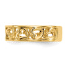 Gold Polished Heart Rings