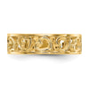 Gold Polished Heart Rings
