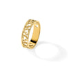 Gold Polished Heart Rings