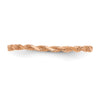 Gold Diamond-cut Twisted Rope Rings